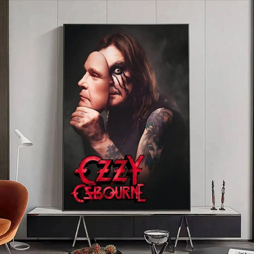 Ozzy Osbourne HD Wall Poster | Waterproof PVC Music Decor Music Wall Poster Peaceful Pleasures Health and Wellness z17 21X30cmNoframe