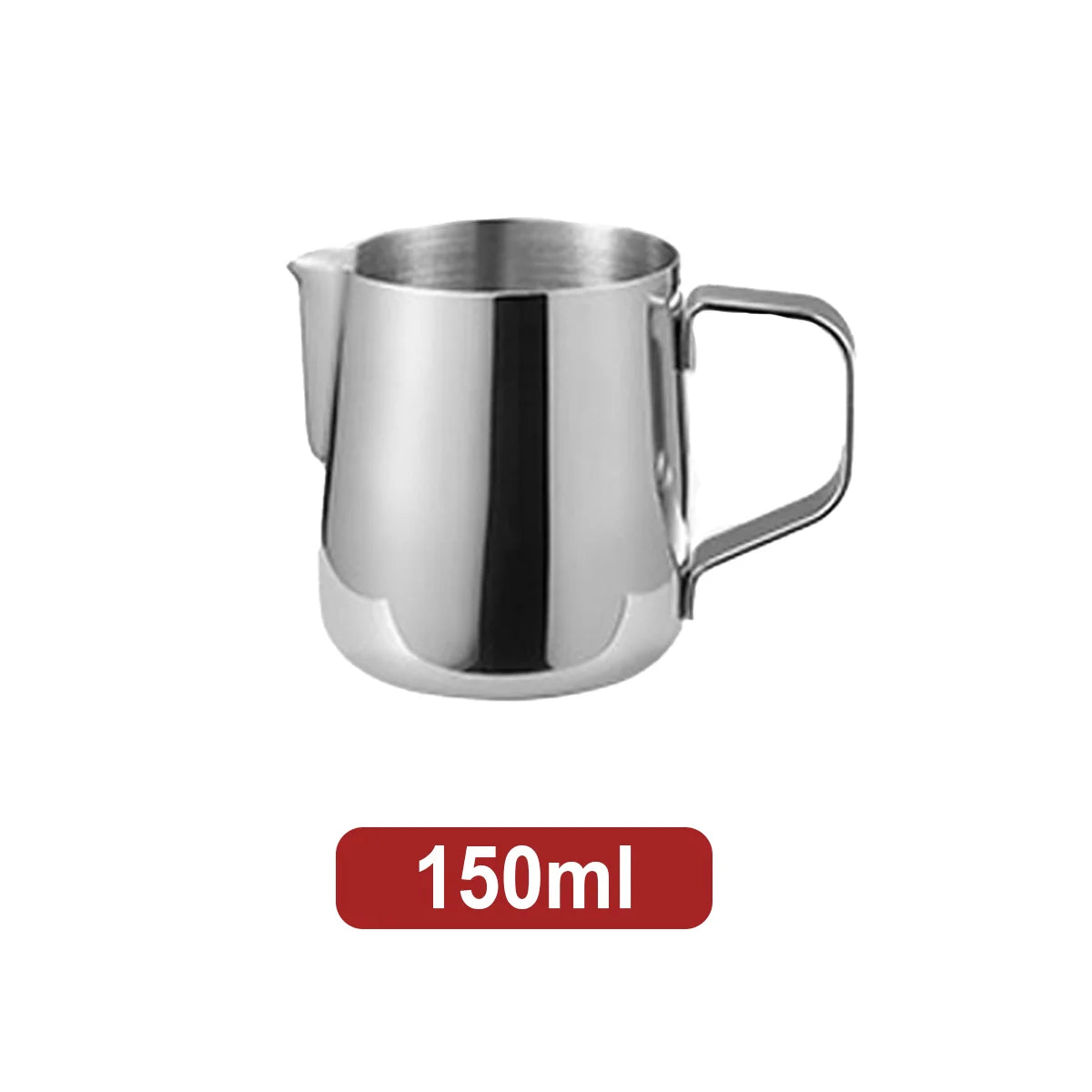 Leeseph Stainless Steel Milk Frothing Pitcher with Drip Resistant Spout, Latte Art Pitcher for Cappuccino Espresso Barista&Home Peaceful Pleasures Health and Wellness 150ML