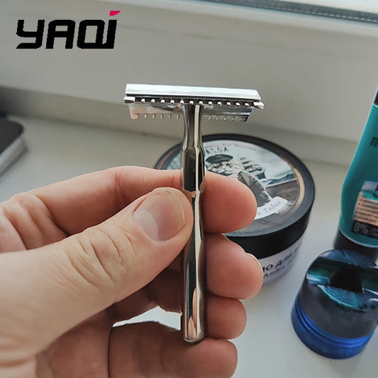 2026 Yaqi PAGODA MIRABILIS Stainless Steel Safety Razor with 0.3mm Blade Gap for Smooth Shaving Peaceful Pleasures Health and Wellness