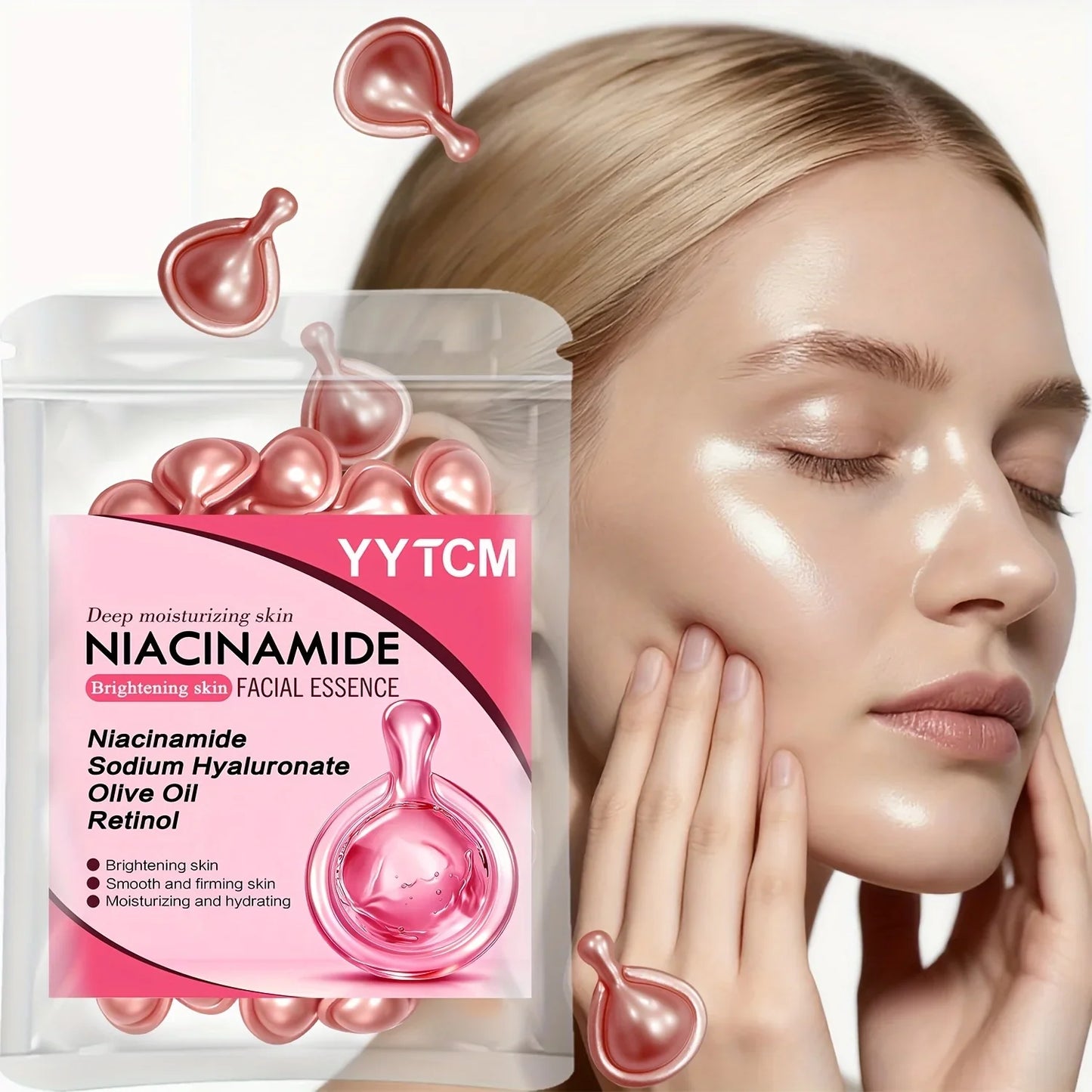 Niacinamide & Retinol Facial Essence Capsules – Brighten & Hydrate