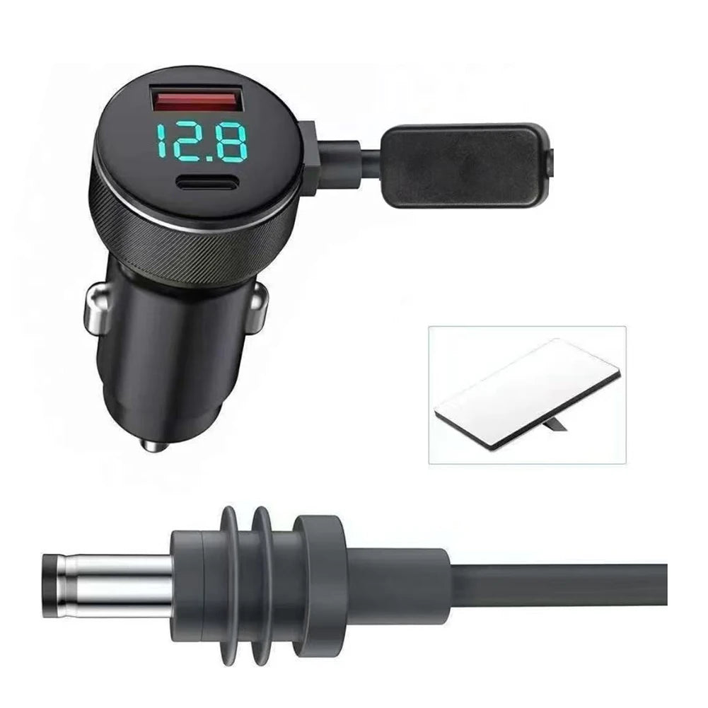 Car Mount Power Solution Starlink Mini Featuring 3-in-1 Dual USB
