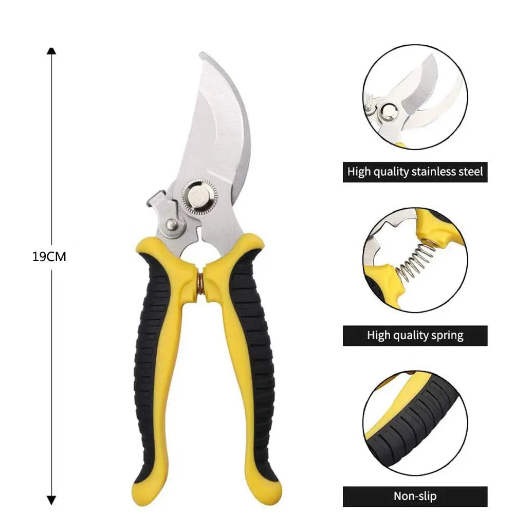 Pruner Garden Scissors Professional Sharp Bypass Pruning Shears Tree Trimmers Secateurs Hand Clippers For Garden Beak Scissors Peaceful Pleasures Health and Wellness