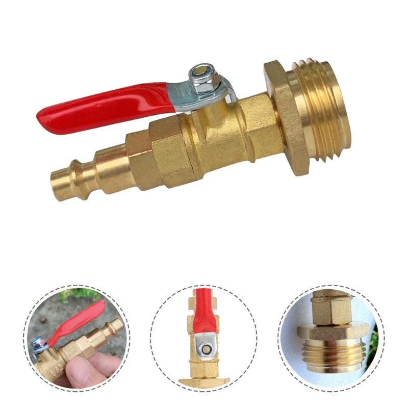 Brass 3/4" Male Thread Quick Connect Fitting – Explosion-Proof