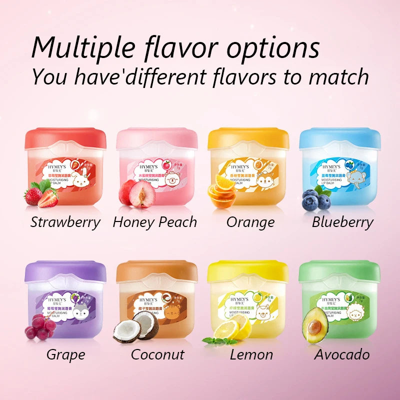 SADOER 6-Piece Fruit Lip Balm Set – Moisturizing & Nourishing
