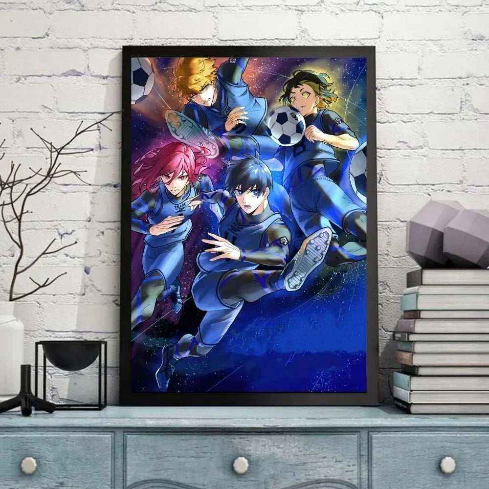 Blue Lock Anime Good Quality Canvas Painting Prints and Posters Room Bar Cafe Vintage Aesthetic Home Decorative Peaceful Pleasures Health and Wellness 10 20x30cm Unframed