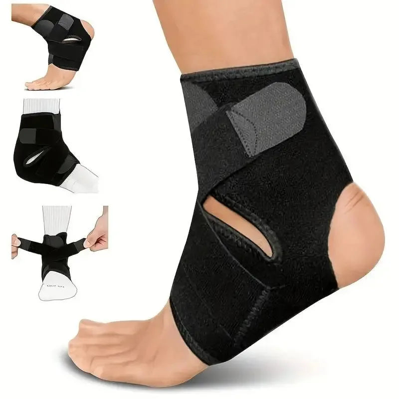 Breathable Ankle Brace Support Sleeve | Multi-Sport Protector Ankle Brace Support Peaceful Pleasures Health and Wellness black