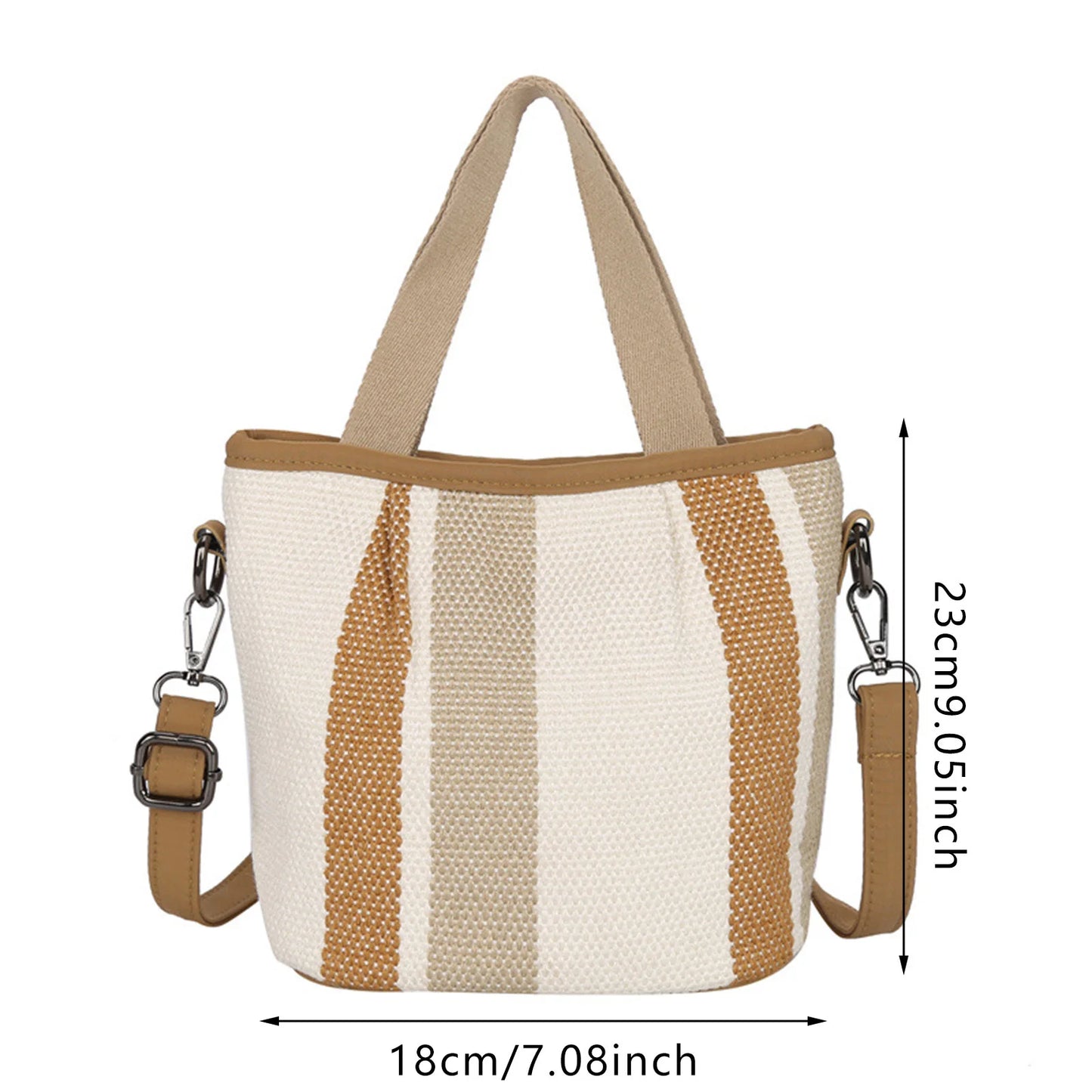 Cotton and Linen Crossbody Bag All-match Trendy Large-Capacity Handbag Gift Option for Wife Mother or Yourself Peaceful Pleasures Health and Wellness