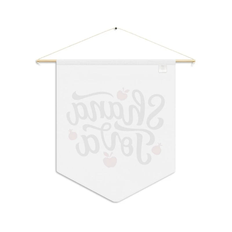 Shana Tova Pennant Flag | Rosh Hashanah Apple & Pomegranate Decor
