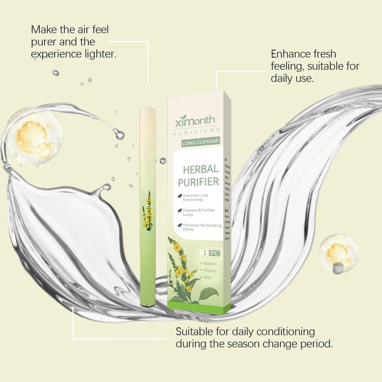 Natural Herbal Aromatherapy Inhaler Stick | Portable Wellness