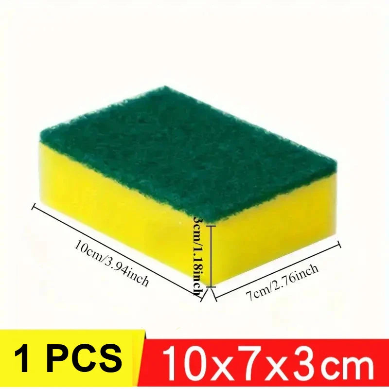 Dual-Sided Kitchen Scrub Sponges – Super Absorbent (1–60 Pack)