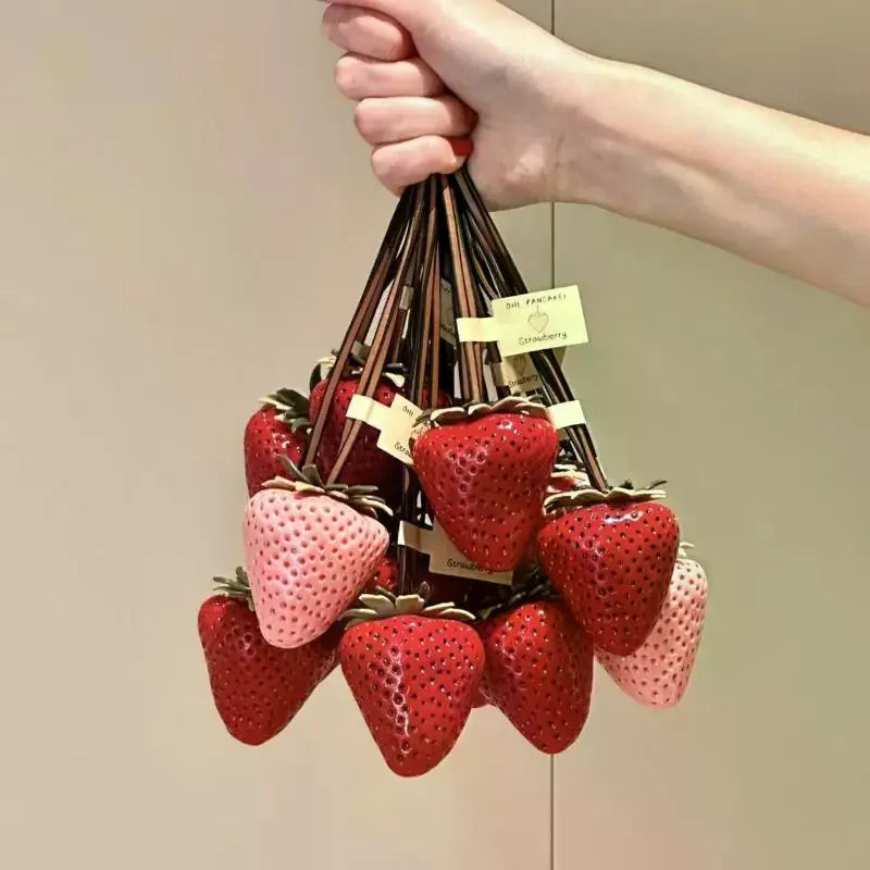 Strawberry Bag Charm – Cute Keychain & Bag Pendant