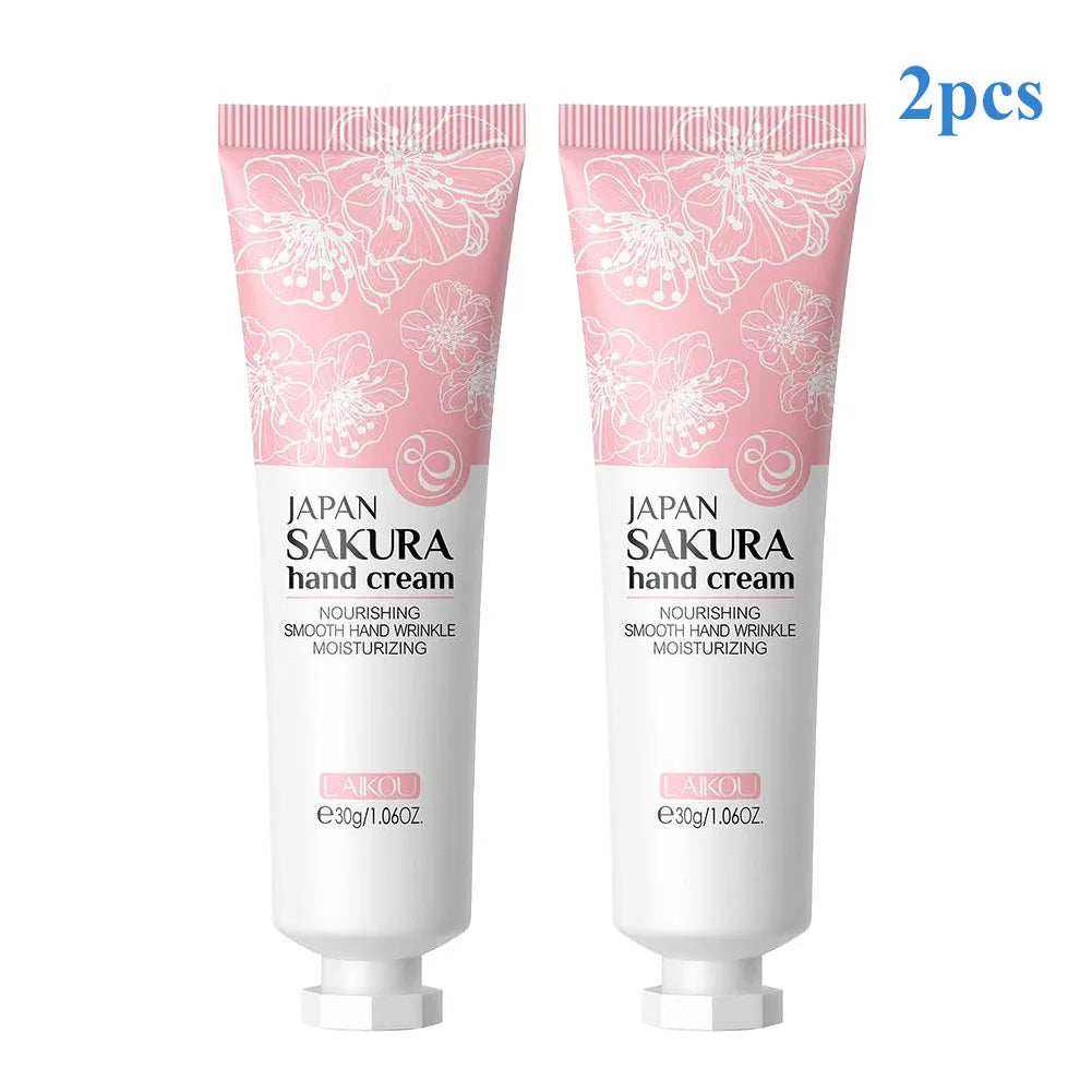 1/2/3pcs 30g Japan Sakura Hand Cream Moisturizing Anti-chapping Repair Soften Skin Hand Cream Winter Nourishing Skin Care Peaceful Pleasures Health and Wellness 2pcs
