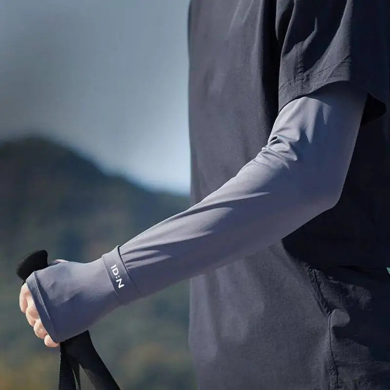 UPF 50+ Ice Silk Arm Sleeves – UV Cooling Sun Protection
