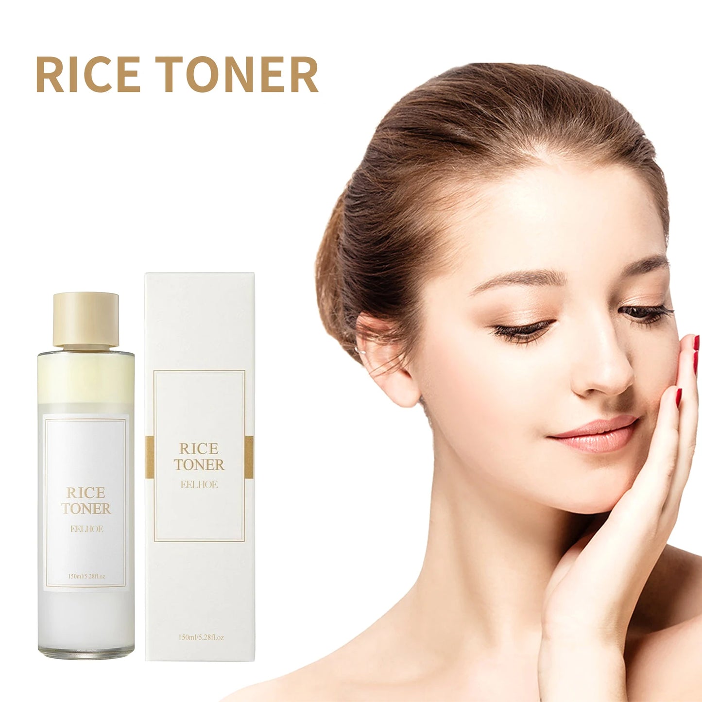 Rice Water Face Toner Essence Deep Moisturizing Repairing Skin Barrier Shrink Pore Brightening Anti Aging Nourishing Toner 150ml Peaceful Pleasures Health and Wellness