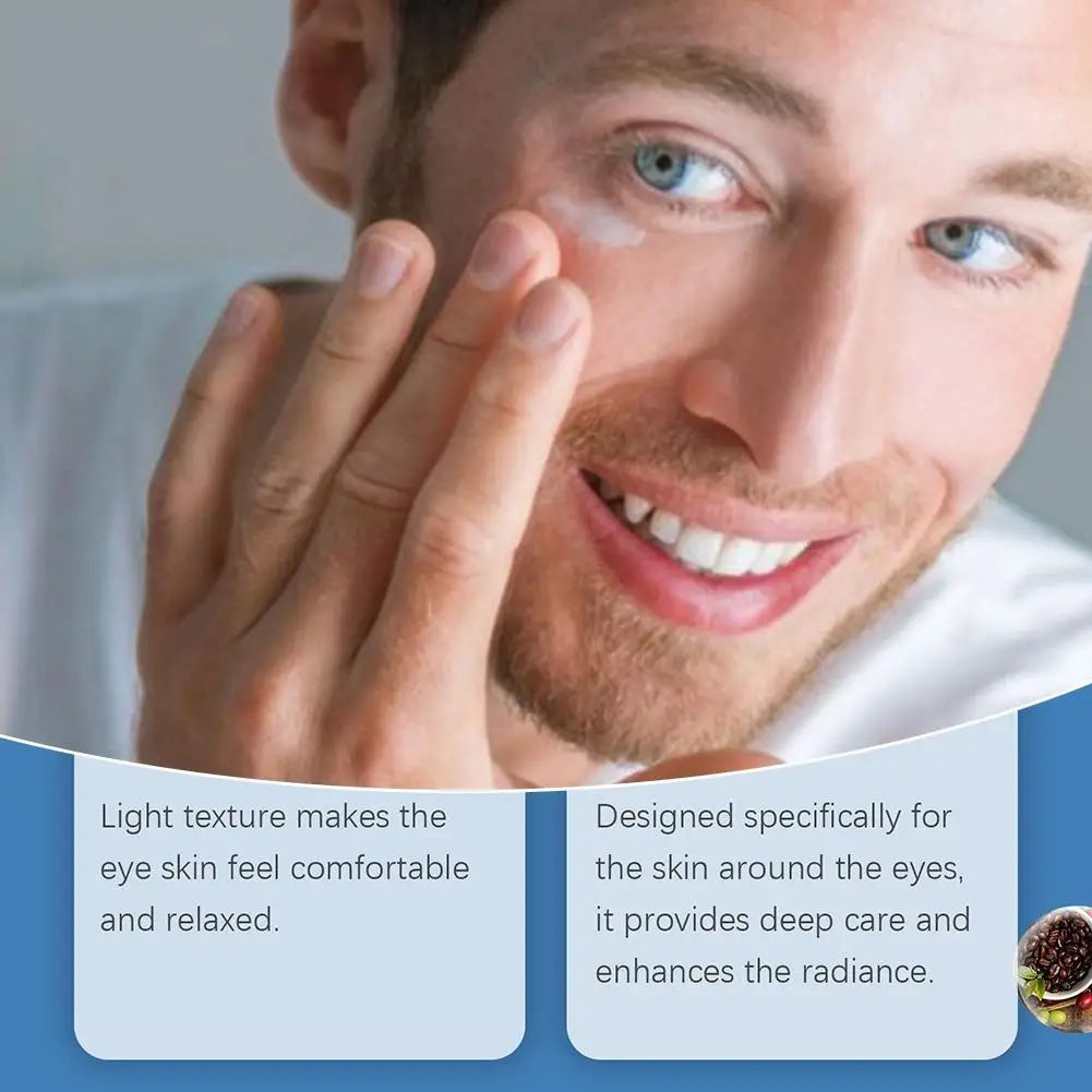 Men Eye Cream Collagen Cool Eye Cream Moisturizing Under Eye Cream For Dark Circles Puffiness Fine Lines Eye Care Peaceful Pleasures Health and Wellness