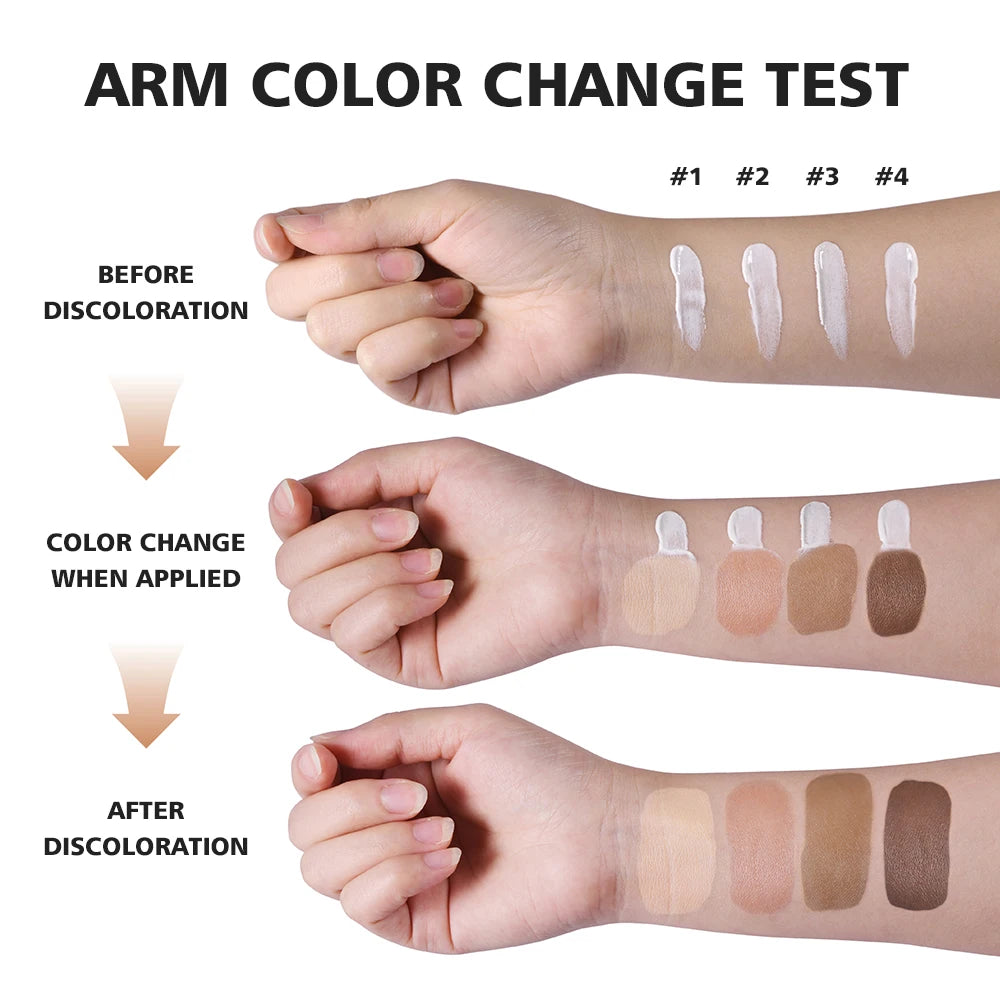 Color Changing Foundation Nourish Repair Skin Deep Hydration Brighten Even Tone Natural Matte Makeup Effect Concealer Foundation Peaceful Pleasures Health and Wellness