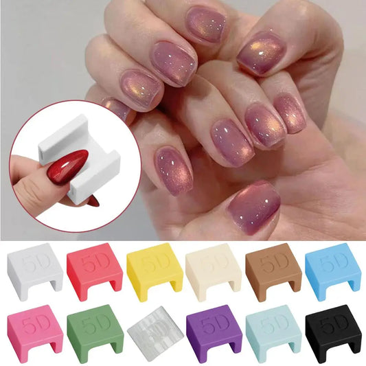 U-Shaped Nail Art Tool Cat Eye Gel Polish Enhancer for French Manicure, Automatic Full-Field Glow Effect DIY Stand Peaceful Pleasures Health and Wellness