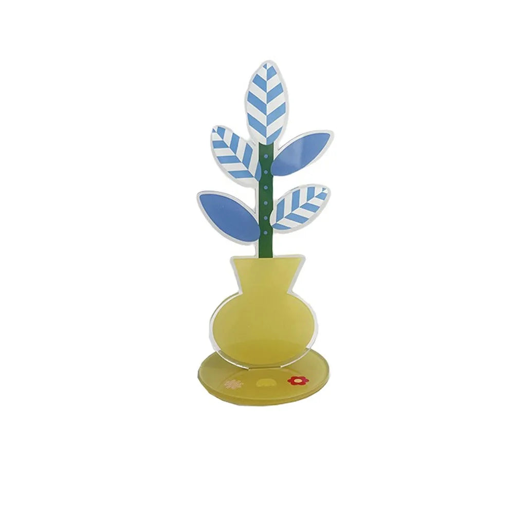 Cute Cartoon Acrylic Memo Clip Decoration Korean Style Cartoon Note Holder Multi-purpose Space Saving Desktop Card Clamp Peaceful Pleasures Health and Wellness Style 3