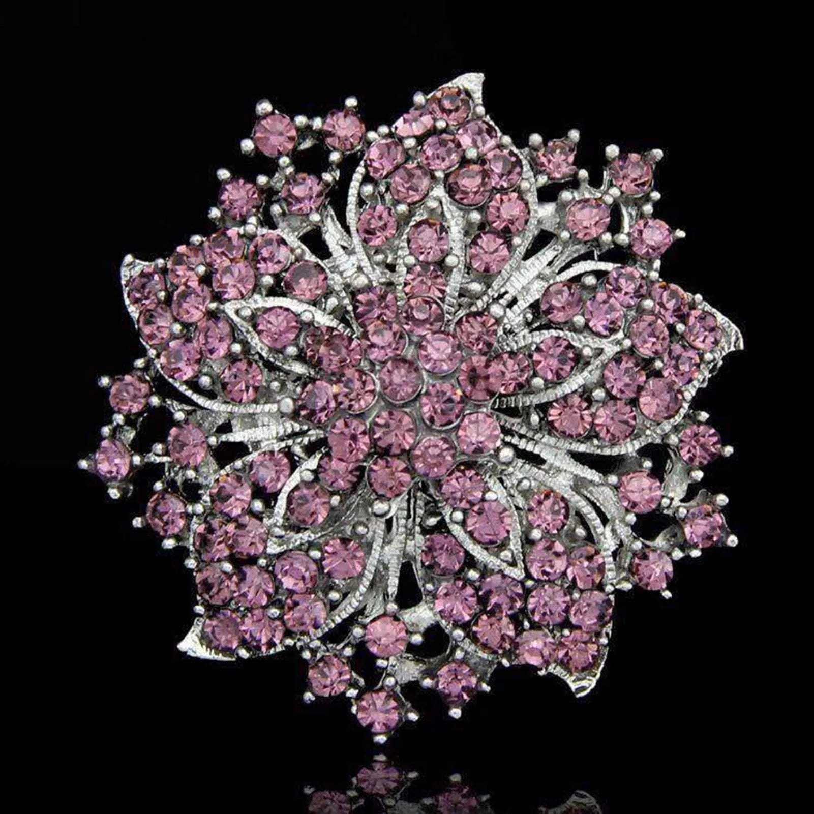 Vintage Flower Shape Brooch Pin Elegant Clothing Accessories Flower Brooch Gift for Women Girls Use Peaceful Pleasures Health and Wellness