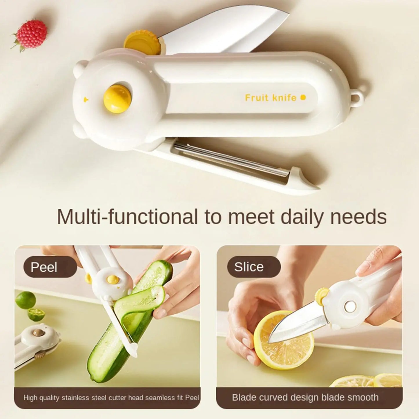 Magnetic Foldable Vegetable Peeler & Cutter | Ergonomic 2-in-1 Vegetable Peeler Peaceful Pleasures Health and Wellness