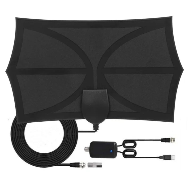 Hexagonal DVB-T2 Digital TV Antenna – 35dBi VHF UHF FM Amplified