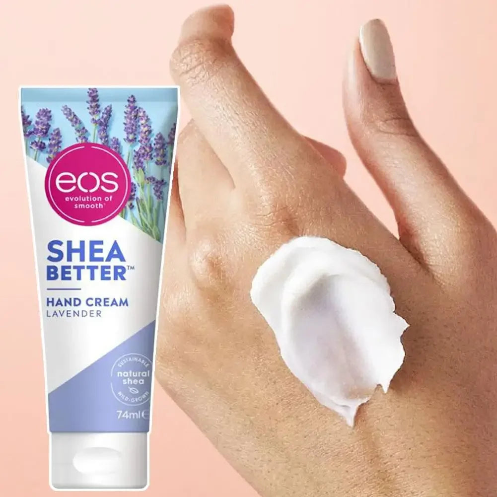 EOS Shea Better 74ml Hand Cream - Ultra Derm Moisturizing Shea Butter Enriched For Dry Cracked Skin Repair 24H Hand Skin Care Peaceful Pleasures Health and Wellness
