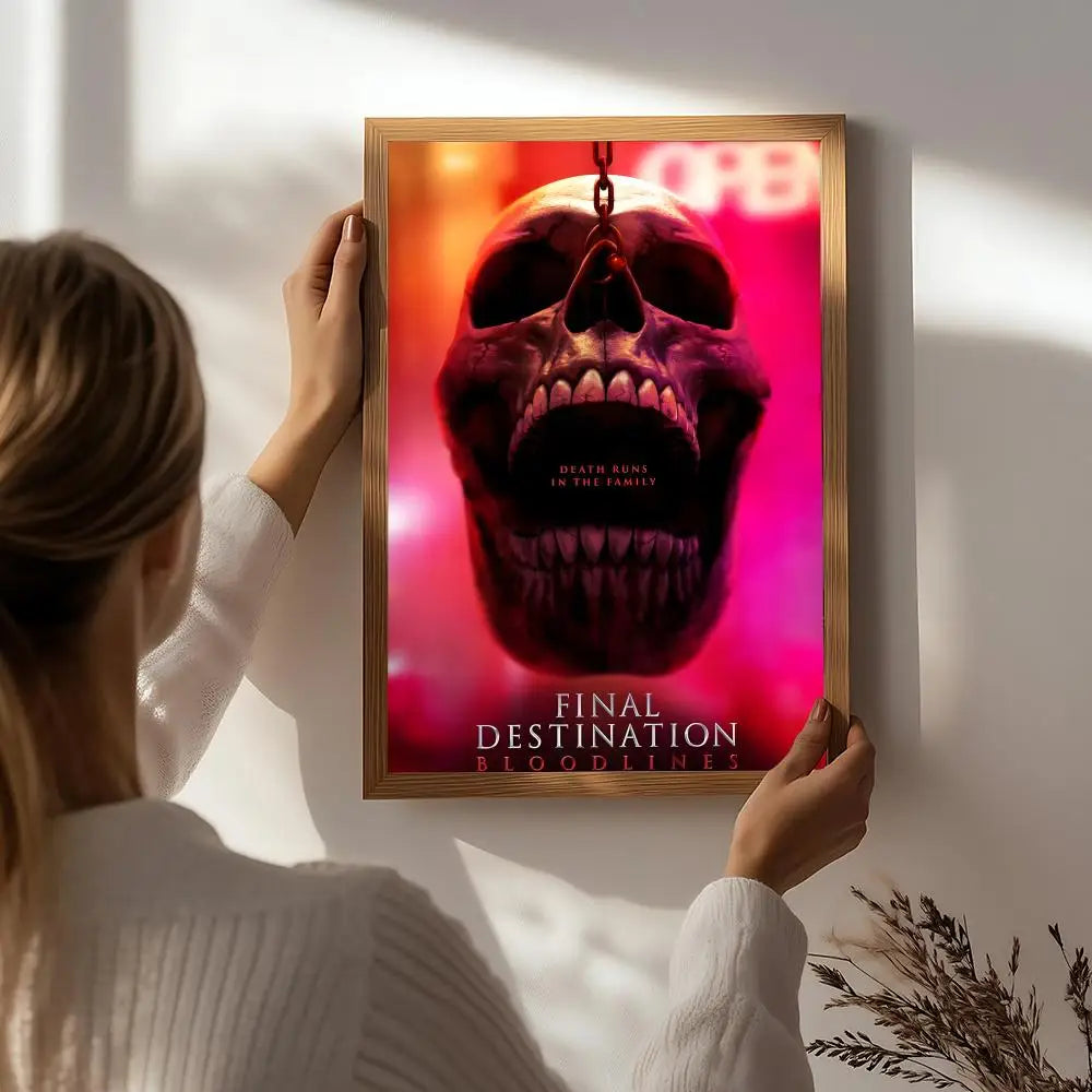 Final Destination Bloodlines HD Movie Poster | Self-Adhesive Wall Art Movie Poster Peaceful Pleasures Health and Wellness White3 15X20cmNoframe