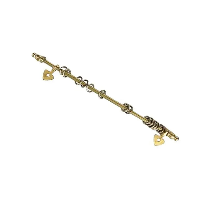 1/12 Scale Miniature Golden Curtain Rod | Dollhouse Accessory