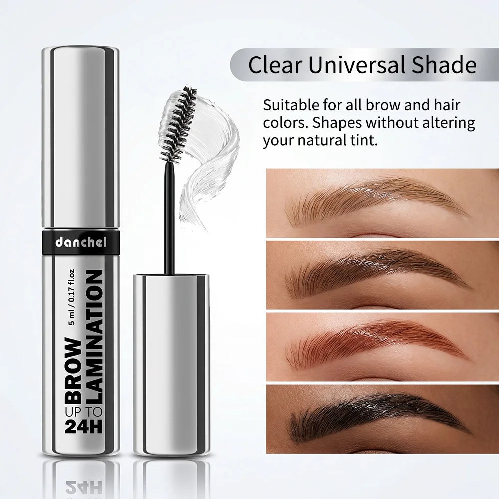 Brow Lamination Eyebrow Gel 24h Lasting Shaping Waterproof Sweatproof Salon Level Effect Gentle Clear Gel Formula Eyebrow Gel Peaceful Pleasures Health and Wellness