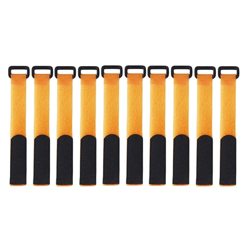 10PCS Reusable Fishing Rod Tie Holder Straps Adjustable Fastener Hook Loop Organizer for Tackle Box Accessories Peaceful Pleasures Health and Wellness