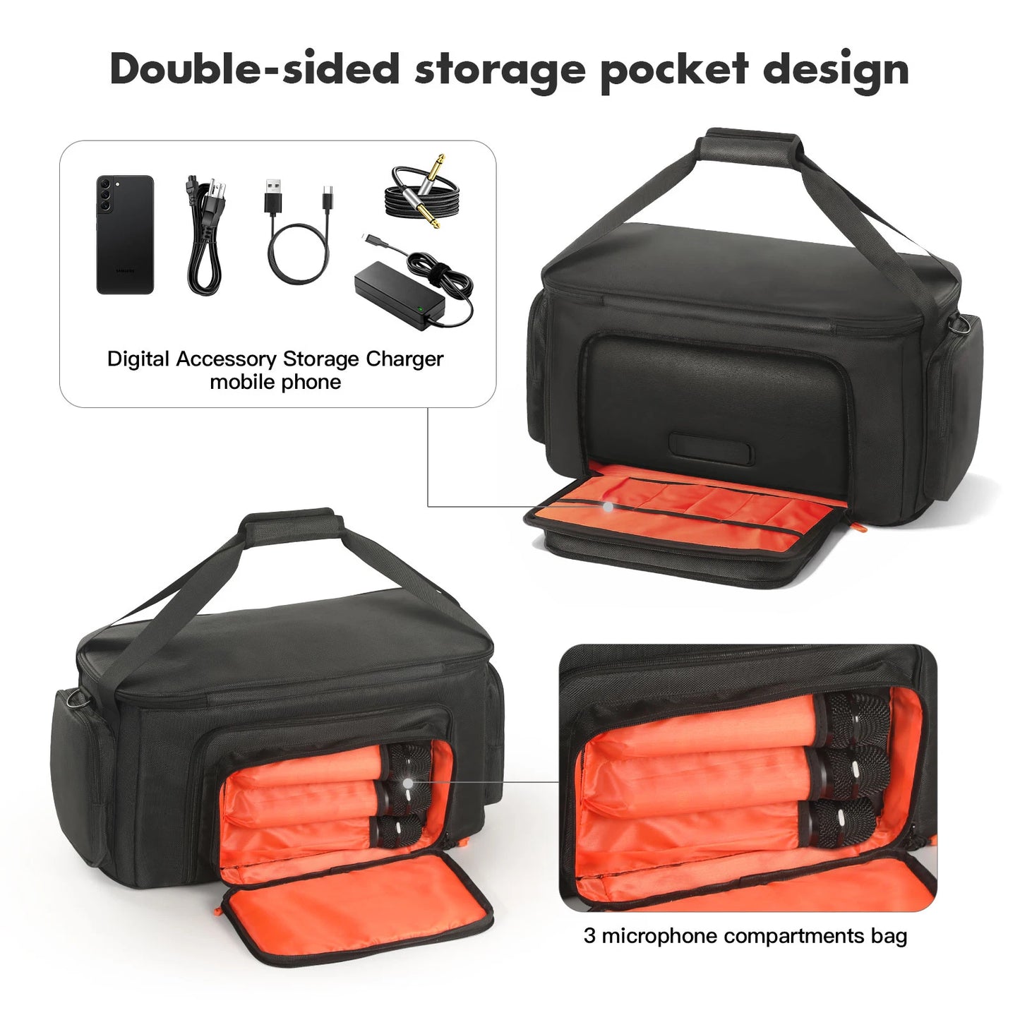 Portable Speaker Carry Tote Bag with Shoulder Strap Protective Case for PartyBox On The Go 2 Speaker Accessories Peaceful Pleasures Health and Wellness