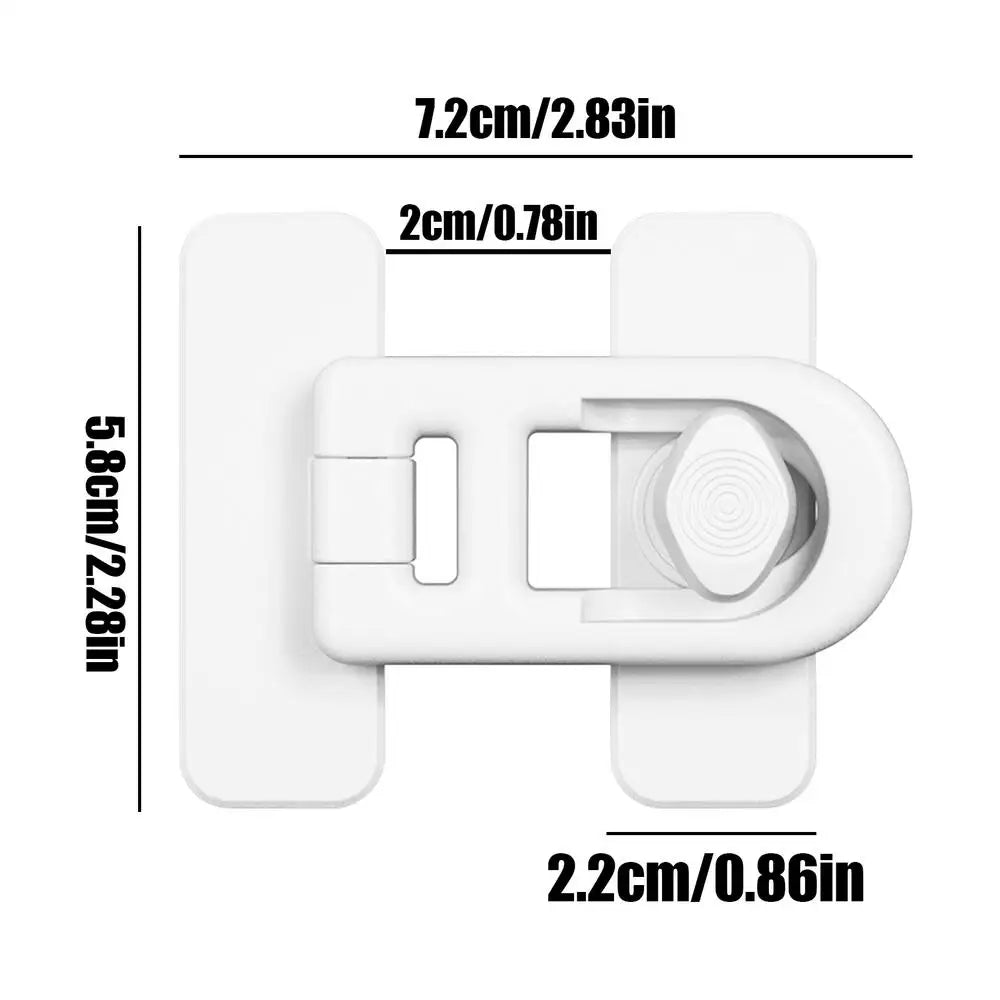 Keyless Adhesive Fridge & Cabinet Lock for Child Safety