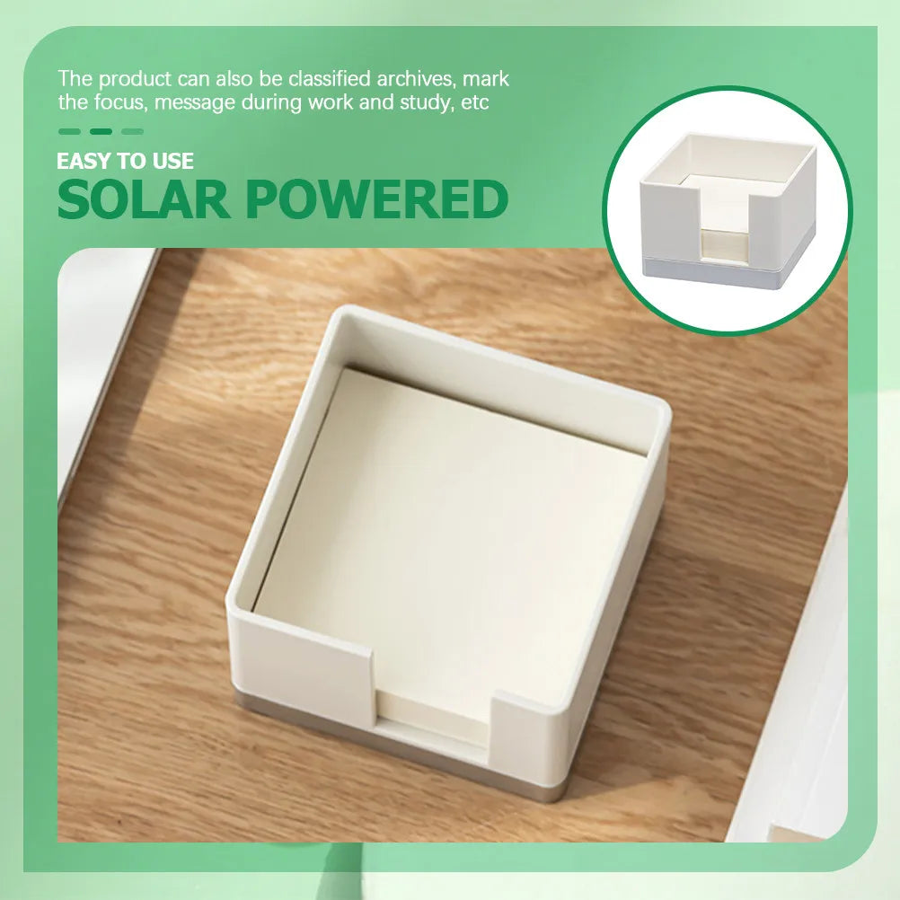 1Set Memo Box Office Desktop Memo Pad Case Organizer Holder for Study Work Home Reminder Notes to Do List Portable Stationery Peaceful Pleasures Health and Wellness
