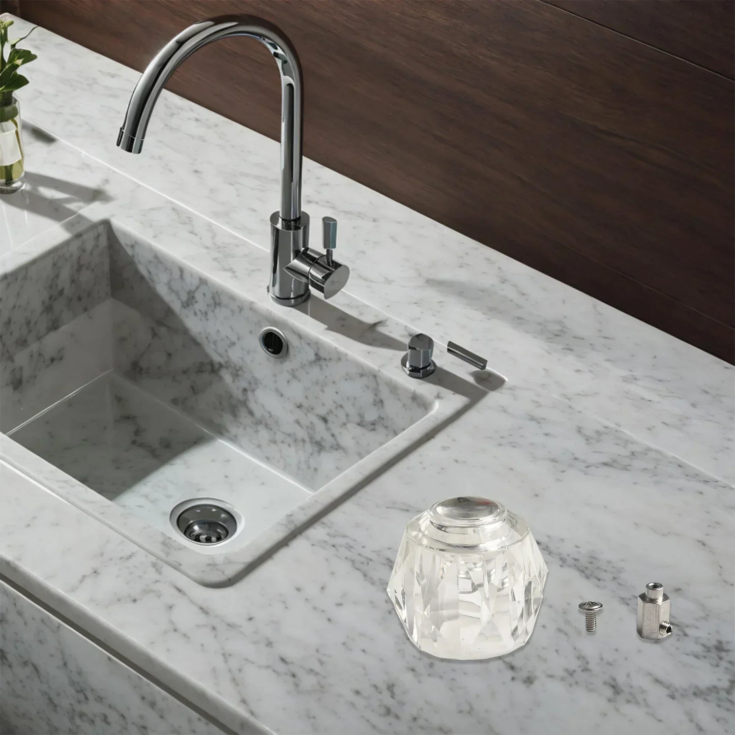 ABS Faucet Handle Replacement – Hot/Cold Knob for Peerless & Delta