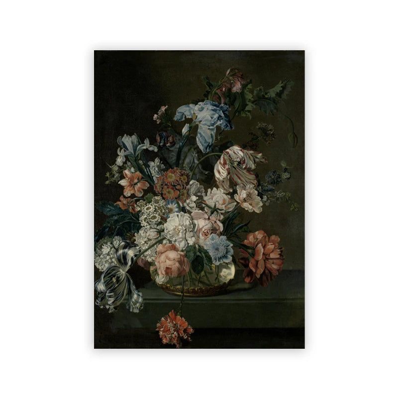 Moody Victorian Paintings Prints Vintage Dark Academia Aesthetic Decor Floral Poster Skeleton Canvas Painting Gallery Wall De Peaceful Pleasures Health and Wellness