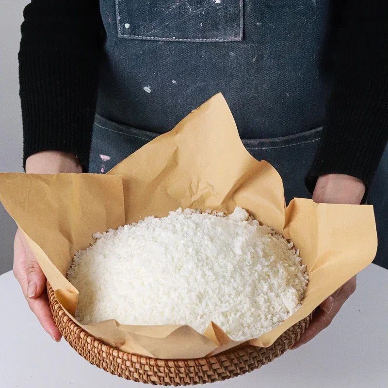 1kg Natural Soy Paraffin Wax, Premium DIY Candle Craft Material, Aromatherapy Pure Wax with Pigments for Handmade Candle Making Peaceful Pleasures Health and Wellness