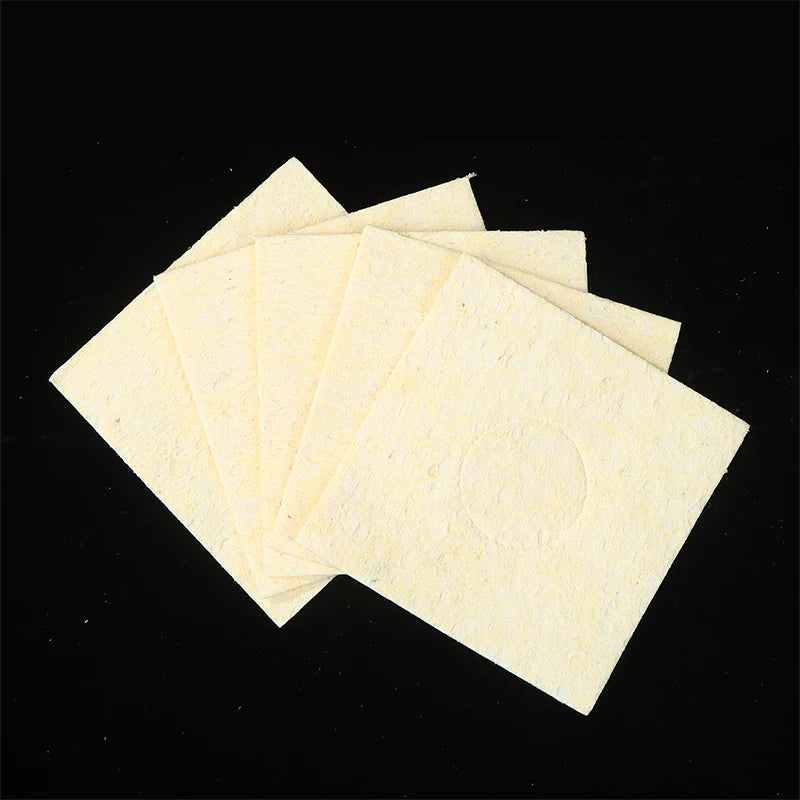 5Pcs 60*60mm Soldering Clean Sponge Solder Tip Cleaning Sponges Cleaner Pads Desoldering Soldering Iron Accessories Peaceful Pleasures Health and Wellness