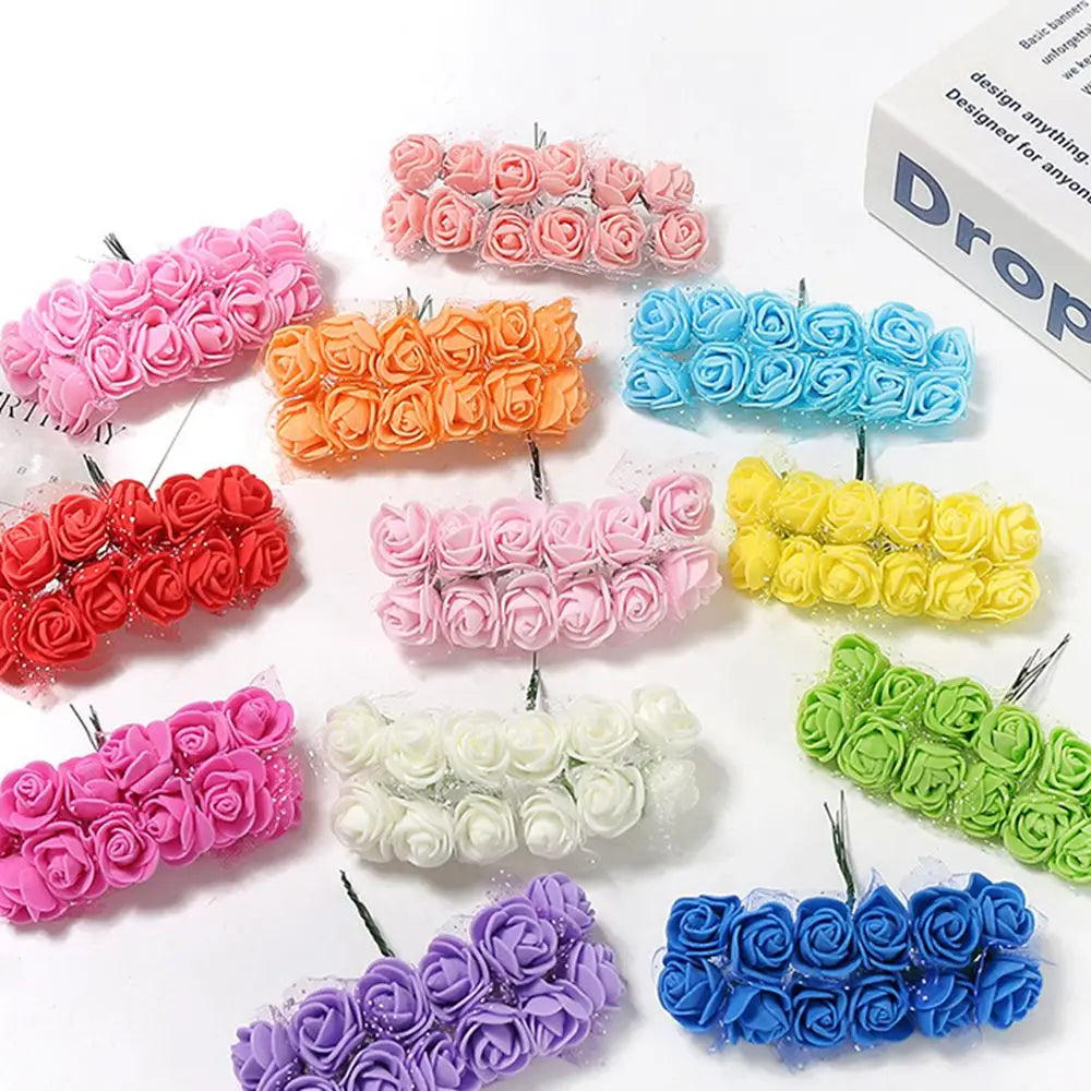 144pcs Artificial Foam Roses for Wedding, Garden & Home Décor