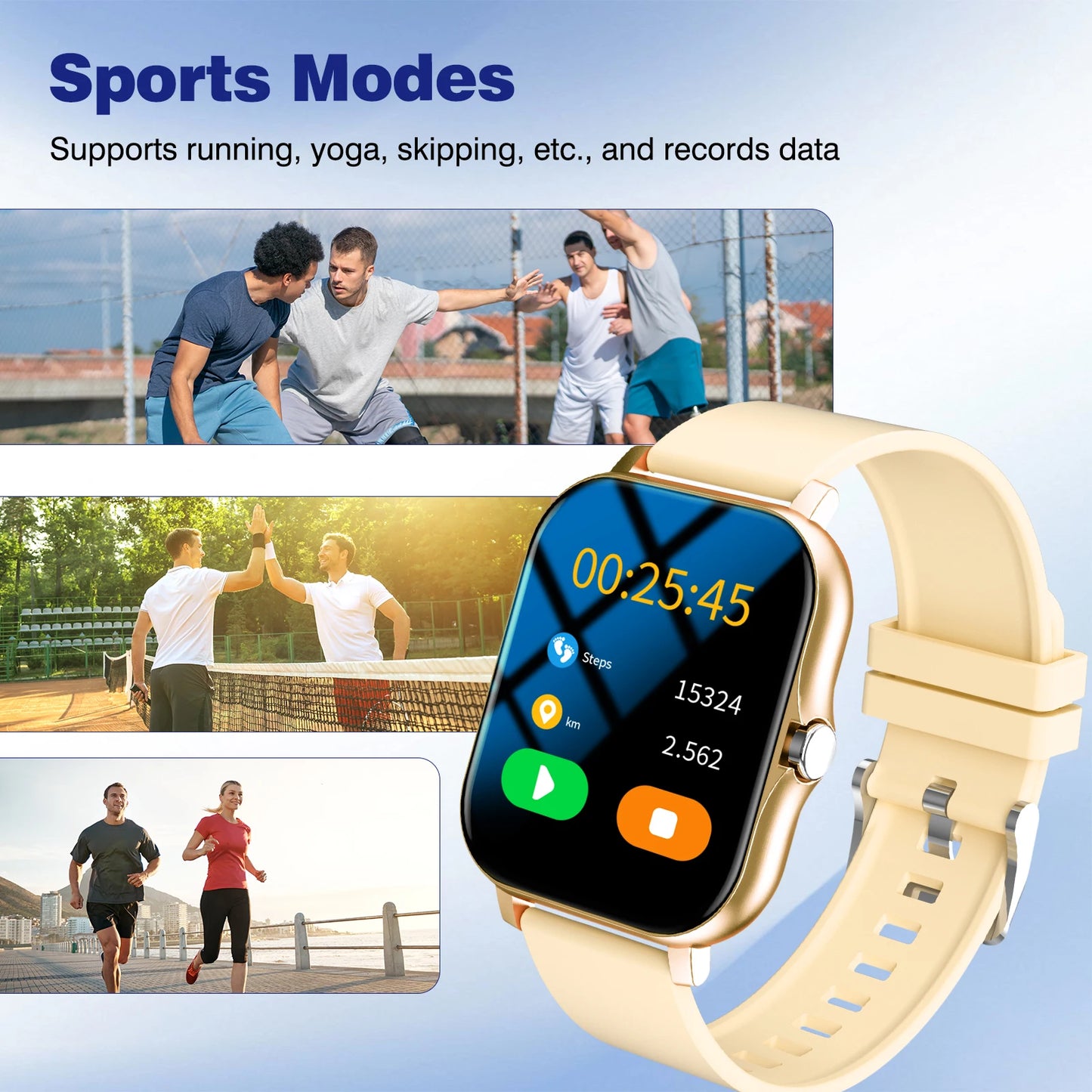 LOMAXFR Smart Watch 1.83" HD – Calling, Fitness & Music Control