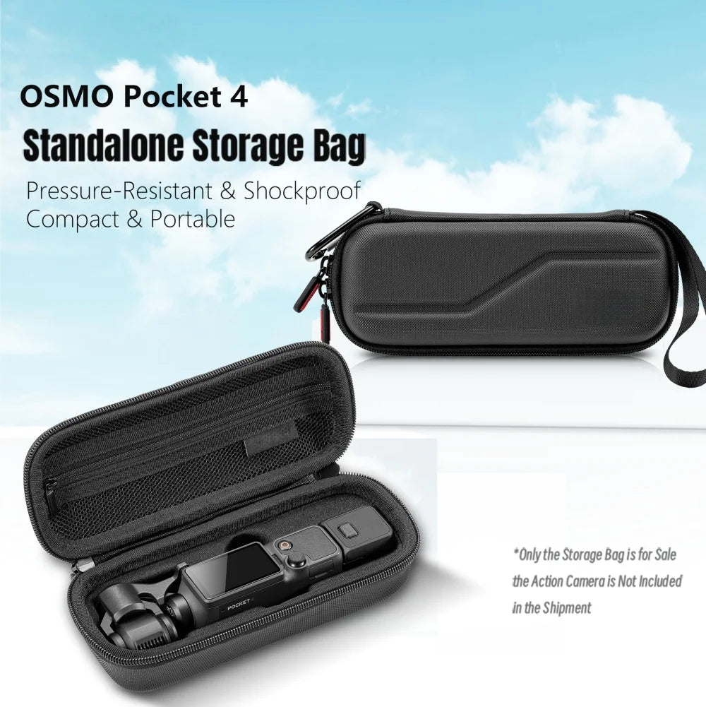High-Quality Compact And Portable PU Storage Case For DJI Pocket 4 Camera – Travel Case Handbag Storage Accessories Peaceful Pleasures Health and Wellness
