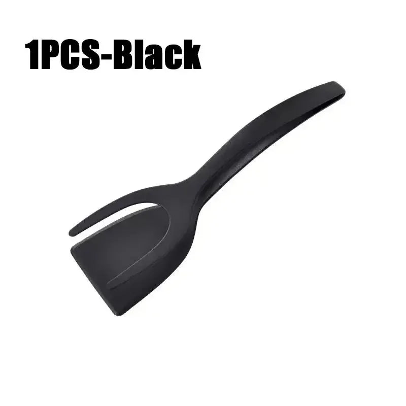 2-in-1 Silicone Spatula Tongs – Egg, Pancake & Steak Turner