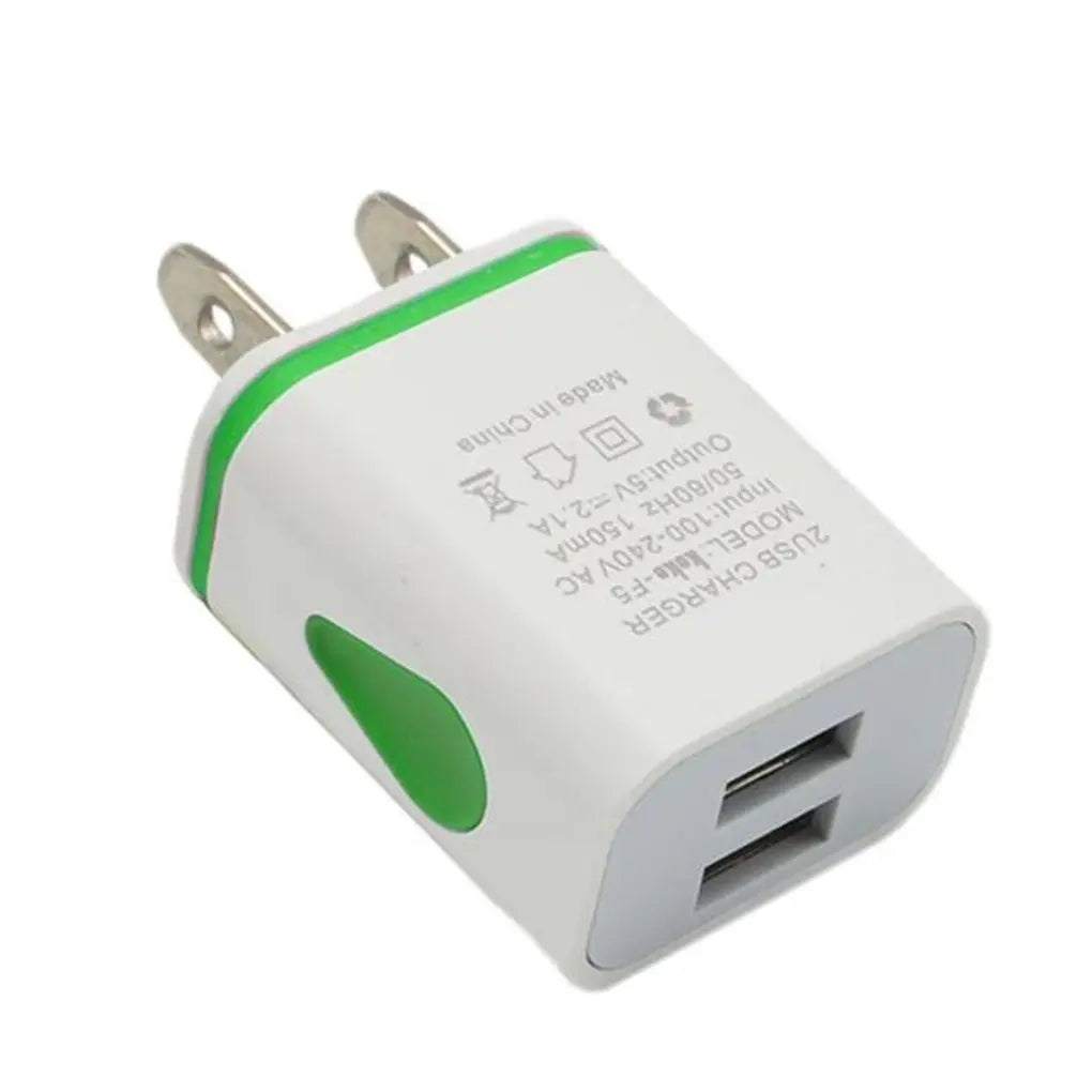 Dual USB Travel Wall Charger 2A Fast Charging EU/US Plug