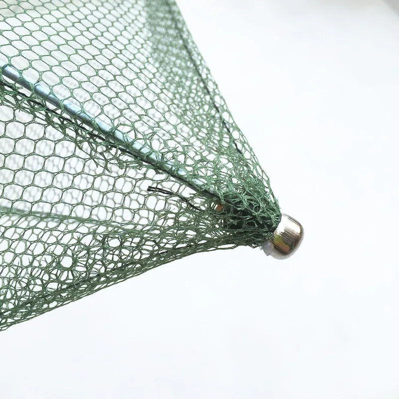 Fishing Net Foldable Folding Mesh Nylon Fishing Net Baits Trap Cast Dip Crab Shrimp Net Peaceful Pleasures Health and Wellness
