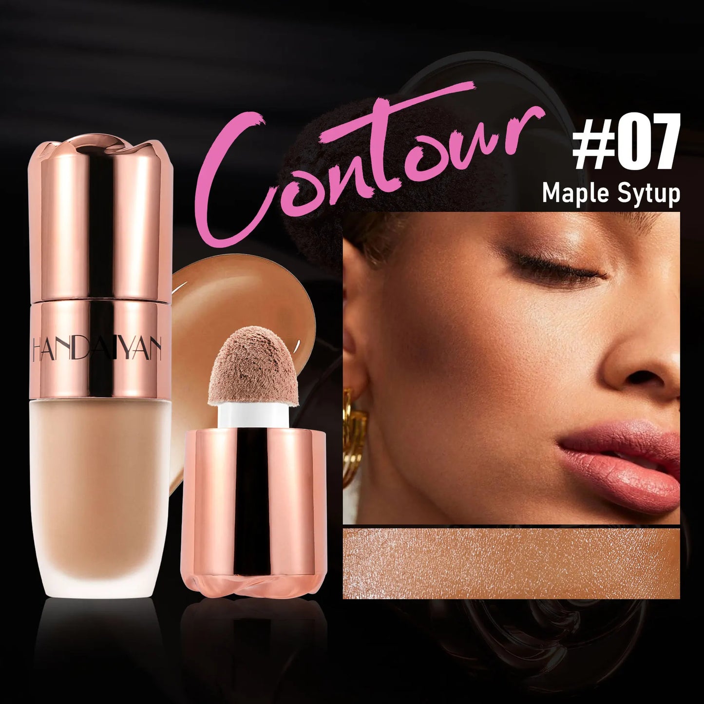 Handaiyan Rose Glow Liquid Highlighter Stick | 3D Contour