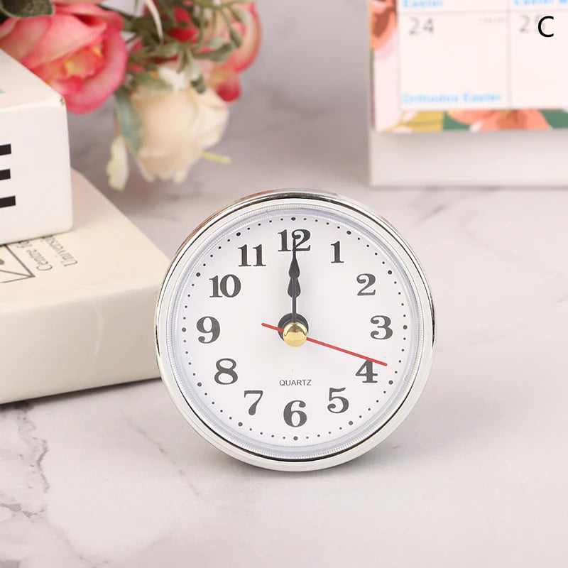 Roman Number / Arabic Number Clock Round Clock Craft Quartz Movement 2-1/2" (65mm) Round Clocks Head Insert Repair Part Peaceful Pleasures Health and Wellness C