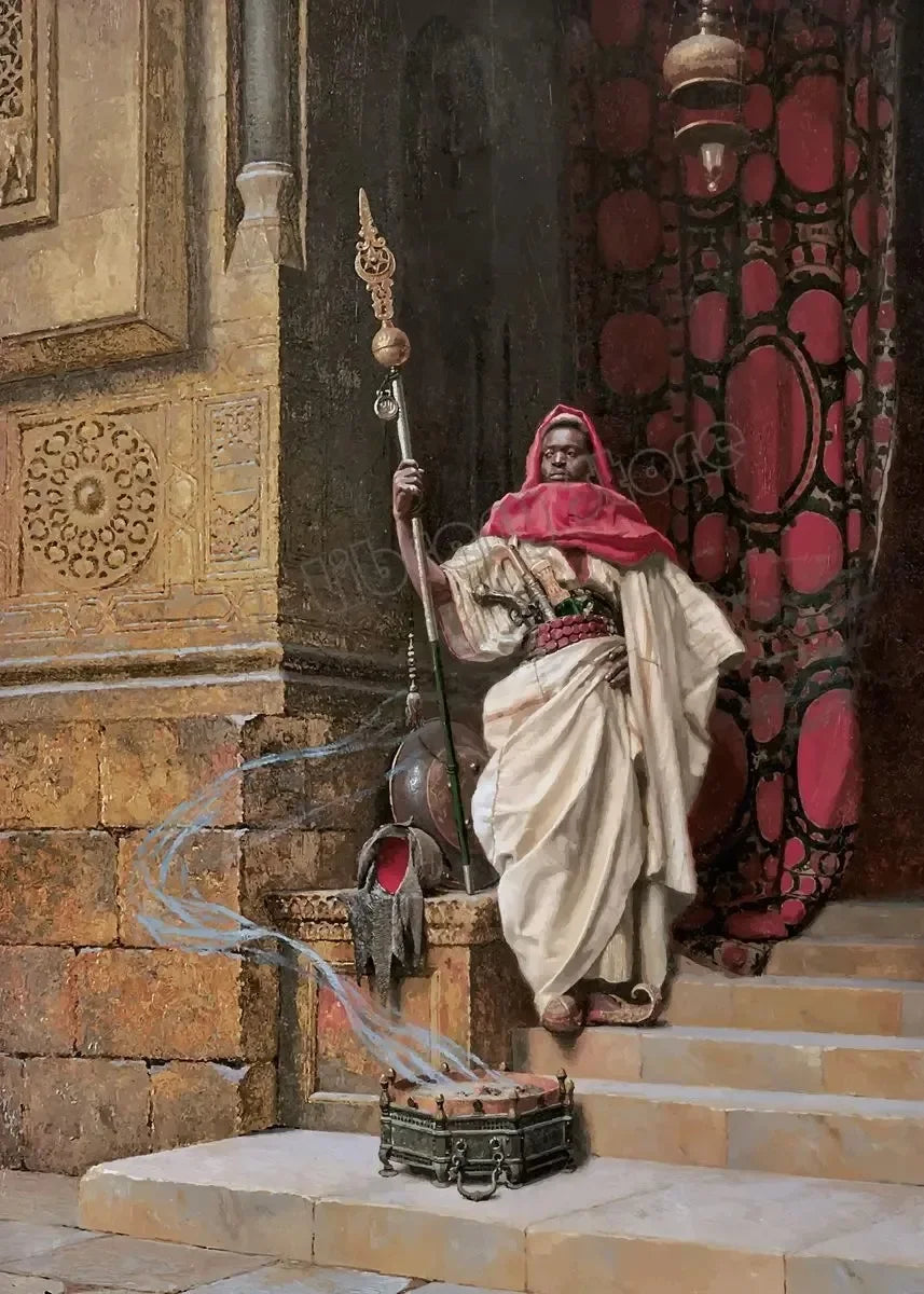 Canvas Painting Gerome Classic Artwork Arabs Living Landscape Poster Arabic Carpet Merchant Wall Art Pictures Home Decor Peaceful Pleasures Health and Wellness 7 40x60cm Unframed