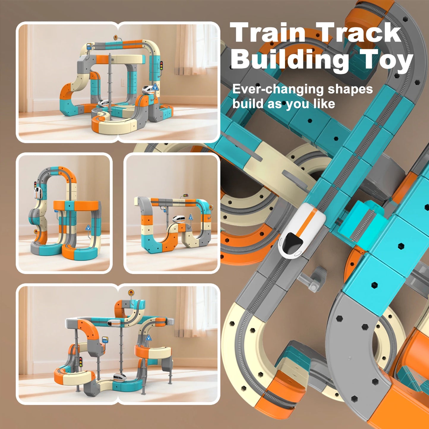 Kid Anti-gravity Magnetic Attraction Track Train Electric Building