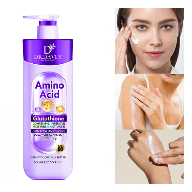 Dr. DAVEYGlutathione Body Lotion provides large capacity hydration and moisturization, leaving a refreshing and non greasy scent Peaceful Pleasures Health and Wellness