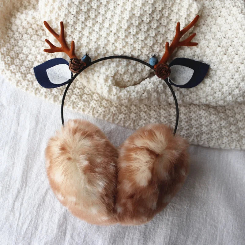 Mori Deer Winter Gloves Scarf & Ear Warmer Christmas Set