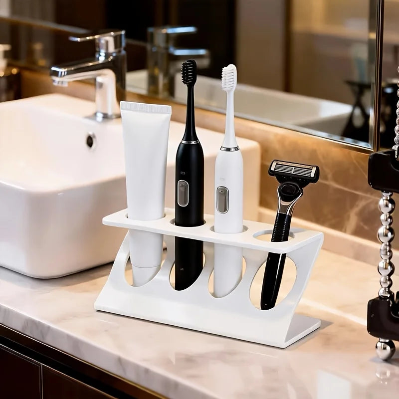 Ventilated Toothbrush Holder Stand | Bathroom Organizer